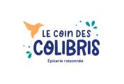 Logo Le coin des colibris complet sur fond transparent petit